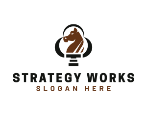 Equestrian Horse Stallion logo design