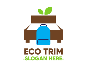 Eco Backpacker Hostel Bed logo design