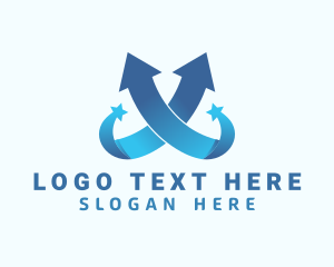 Logistics - Star Logistics Arrow logo design