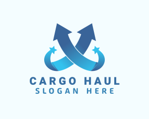 Star Logistics Arrow logo design