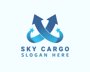 Star Logistics Arrow logo design