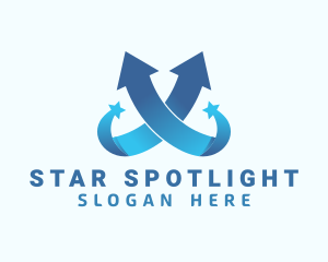 Star Logistics Arrow logo design