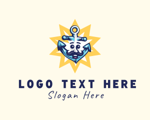 Sailing - Marine Sailing Anchor logo design