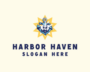 Dock - Marine Sailing Anchor logo design
