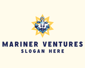 Marine Sailing Anchor  logo design