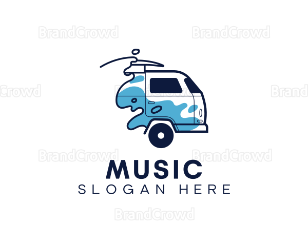 Travel Surfing Van Logo