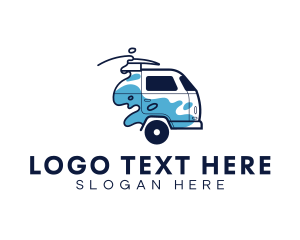 Surf - Travel Surfing Van logo design