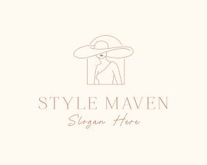 Fashion Floppy Hat logo design