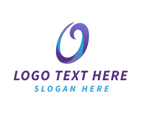 Software - Business Script Letter O logo design