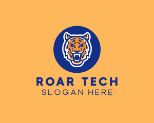 Fierce Roaring Tiger logo design