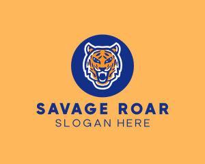 Fierce Roaring Tiger logo design