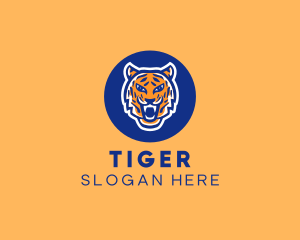 Fierce Roaring Tiger logo design