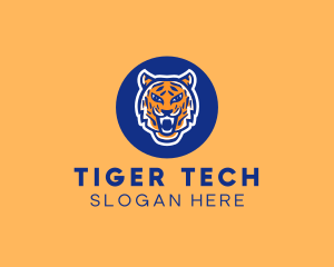 Fierce Roaring Tiger logo design