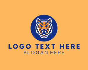 Collegiate - Fierce Roaring Tiger logo design