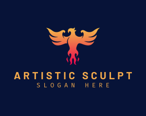 Majestic Phoenix Wings logo design