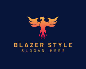 Majestic Phoenix Wings logo design