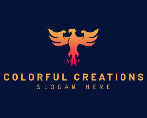 Majestic Phoenix Wings logo design