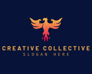 Majestic Phoenix Wings logo design