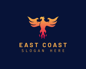 Majestic Phoenix Wings logo design