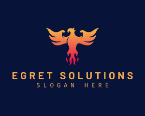 Majestic Phoenix Wings logo design