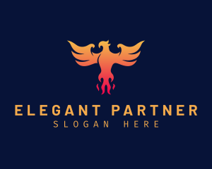 Majestic Phoenix Wings logo design