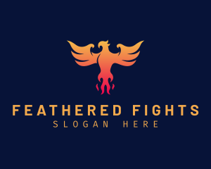 Majestic Phoenix Wings logo design