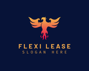 Majestic Phoenix Wings logo design