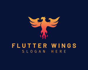 Majestic Phoenix Wings logo design