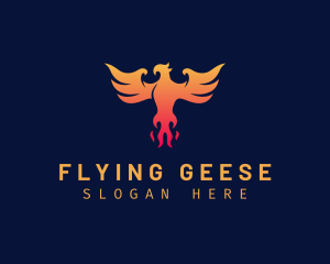 Majestic Phoenix Wings logo design