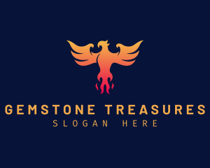 Majestic Phoenix Wings logo design