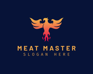 Majestic Phoenix Wings logo design