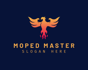 Majestic Phoenix Wings logo design