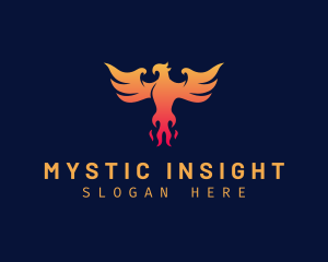 Majestic Phoenix Wings logo design