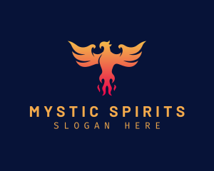 Majestic Phoenix Wings logo design