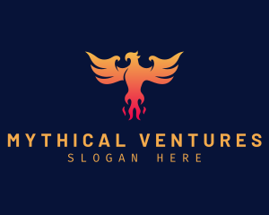 Myth - Majestic Phoenix Fire logo design