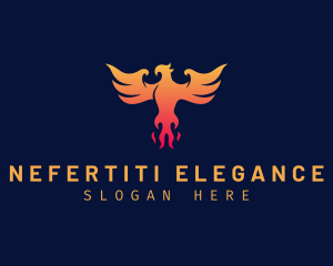 Majestic Phoenix Wings logo design