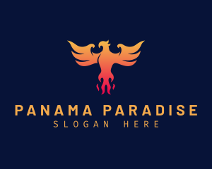 Majestic Phoenix Wings logo design