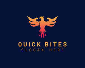 Majestic Phoenix Wings logo design