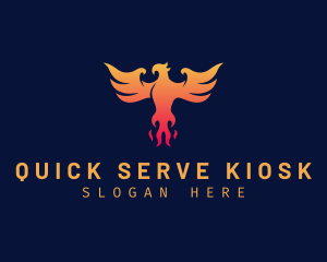 Majestic Phoenix Wings logo design