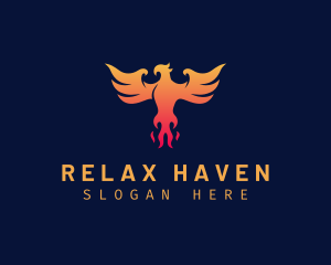 Majestic Phoenix Wings logo design