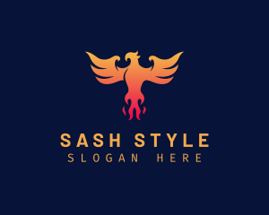 Majestic Phoenix Wings logo design