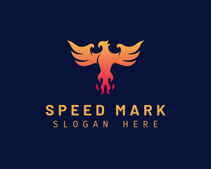 Majestic Phoenix Wings logo design