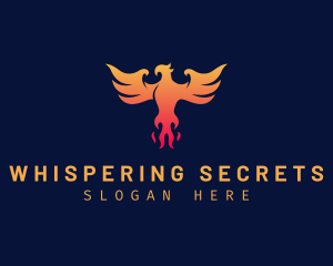 Majestic Phoenix Wings logo design