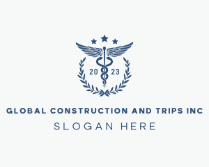 Surgeon - Medical Caduceus Wreath logo design