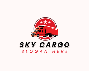 Truck Logistics Forwarding logo design