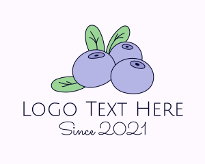 Fresh Fruit - Blueberry Fruit Farm logo design