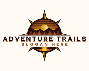 Compass Mountain Adventure logo design