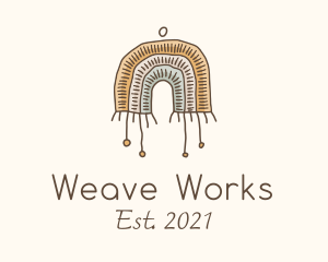 Weave - Rainbow Macrame Decoration logo design