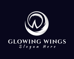  Wing Letter W logo design