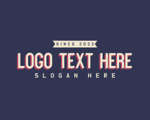 Retail Shop - Retro Clothing Banner logo design